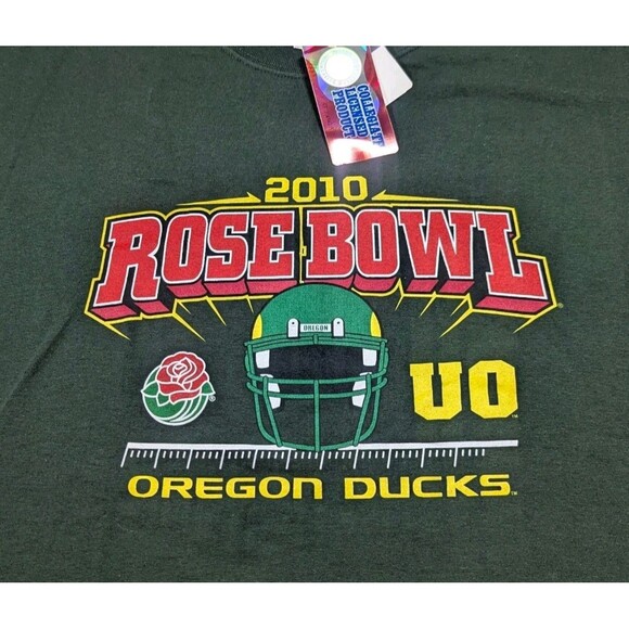 Oregon Ducks T-Shirt Football Rose Bowl 2010 University of Oregon XL NWT - Picture 1 of 6